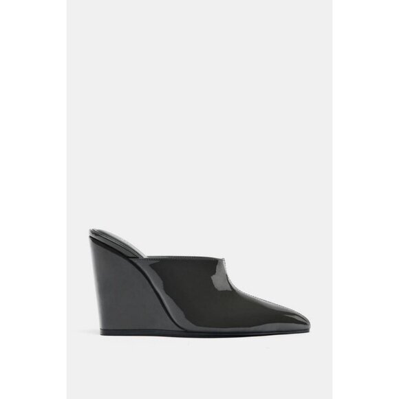 ZARA PATENT WEDGE HEELS - Picture 1 of 7
